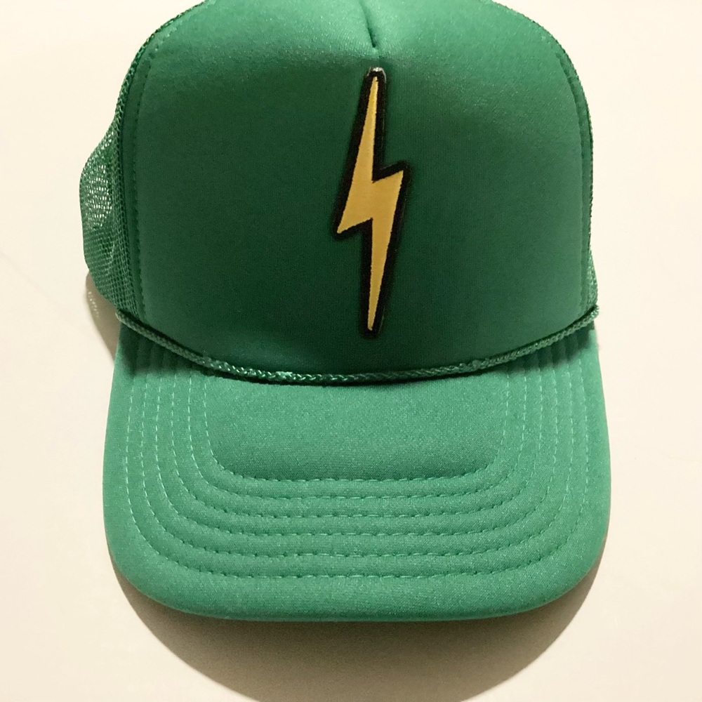 Nwot Local Beach Lightning Bolt Patch Trucker Hat… - image 3